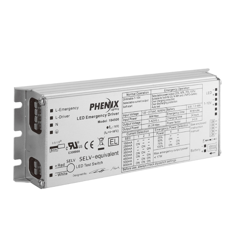 18450X INTEGRATED LED AC + EMERGENCY DRIVER